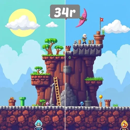 Perbandingan 34r dengan Platform Game Lainnya